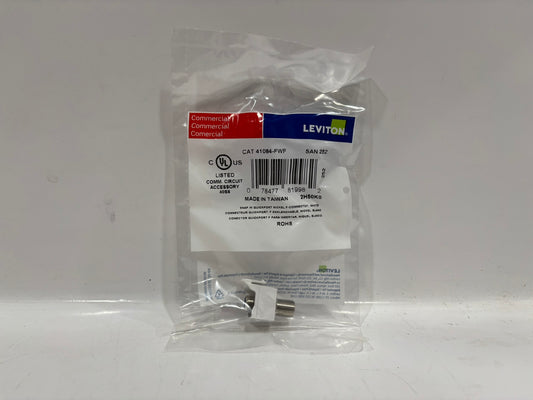 50 PK Leviton 252-41084-FWF QuickPort F-Connector Adapter, White, 75 Ohm