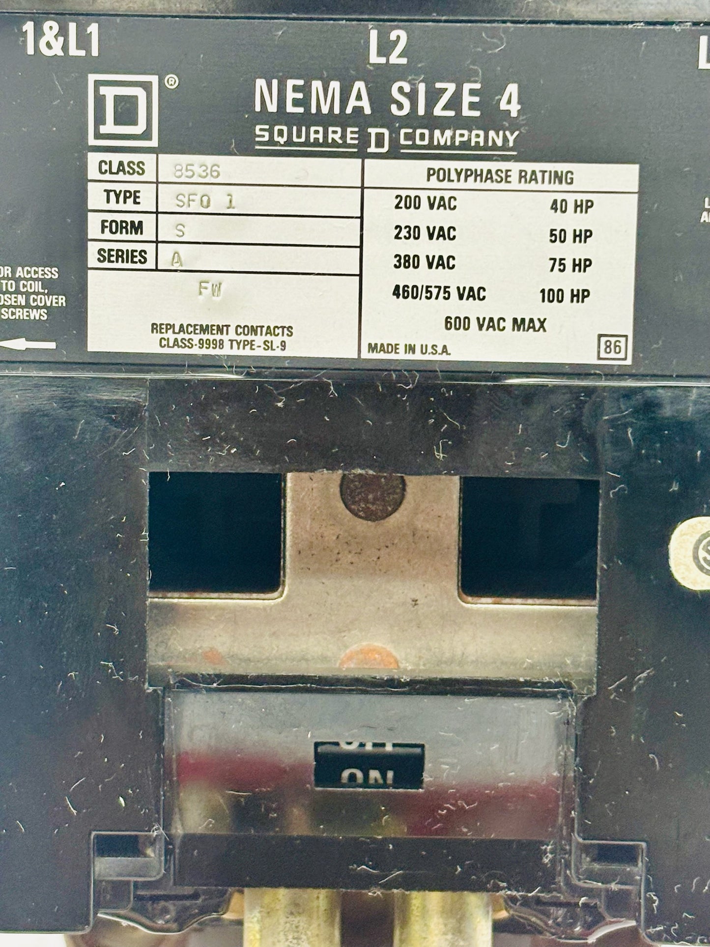 Square D 8536SFO1 Industrial Control Switch