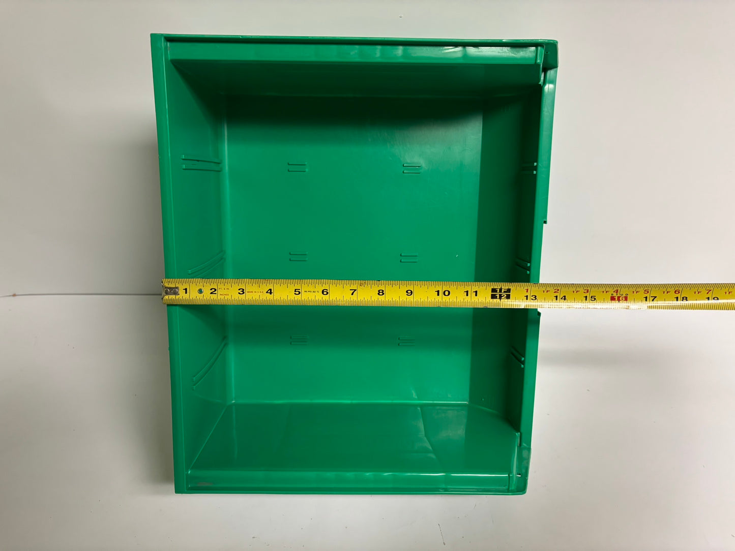 10 PK QUANTUM QUS-250 Hang & Stack Plastic Storage Bin(7in x16 1/2in x14 3/4 in)