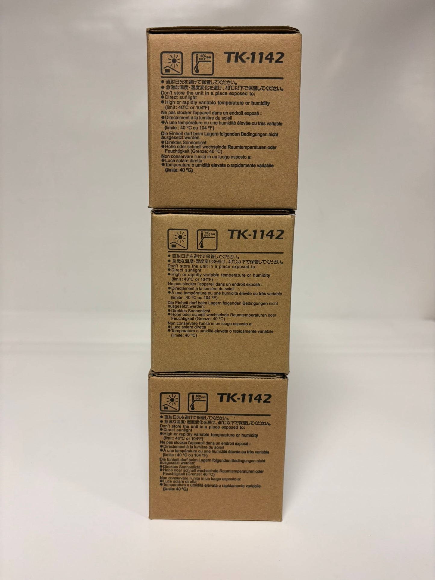 3 OEM Kyocera Copystar M2035dn,M2535dn,FS-1035,FS-1135 Black Toners TK-1142