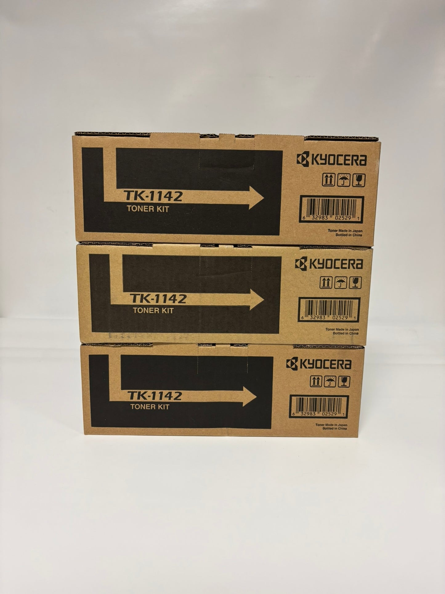 3 OEM Kyocera Copystar M2035dn,M2535dn,FS-1035,FS-1135 Black Toners TK-1142