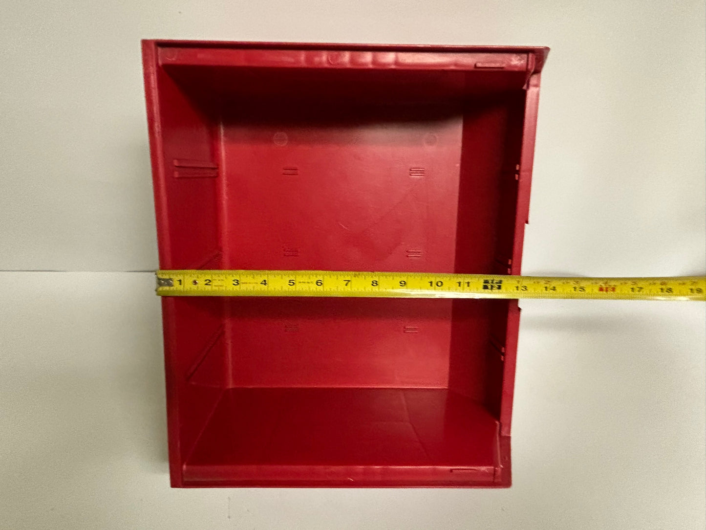 10 PK QUANTUM QUS-250 Hang & Stack Plastic Storage Bin(7in x16 1/2in x14 3/4 in)