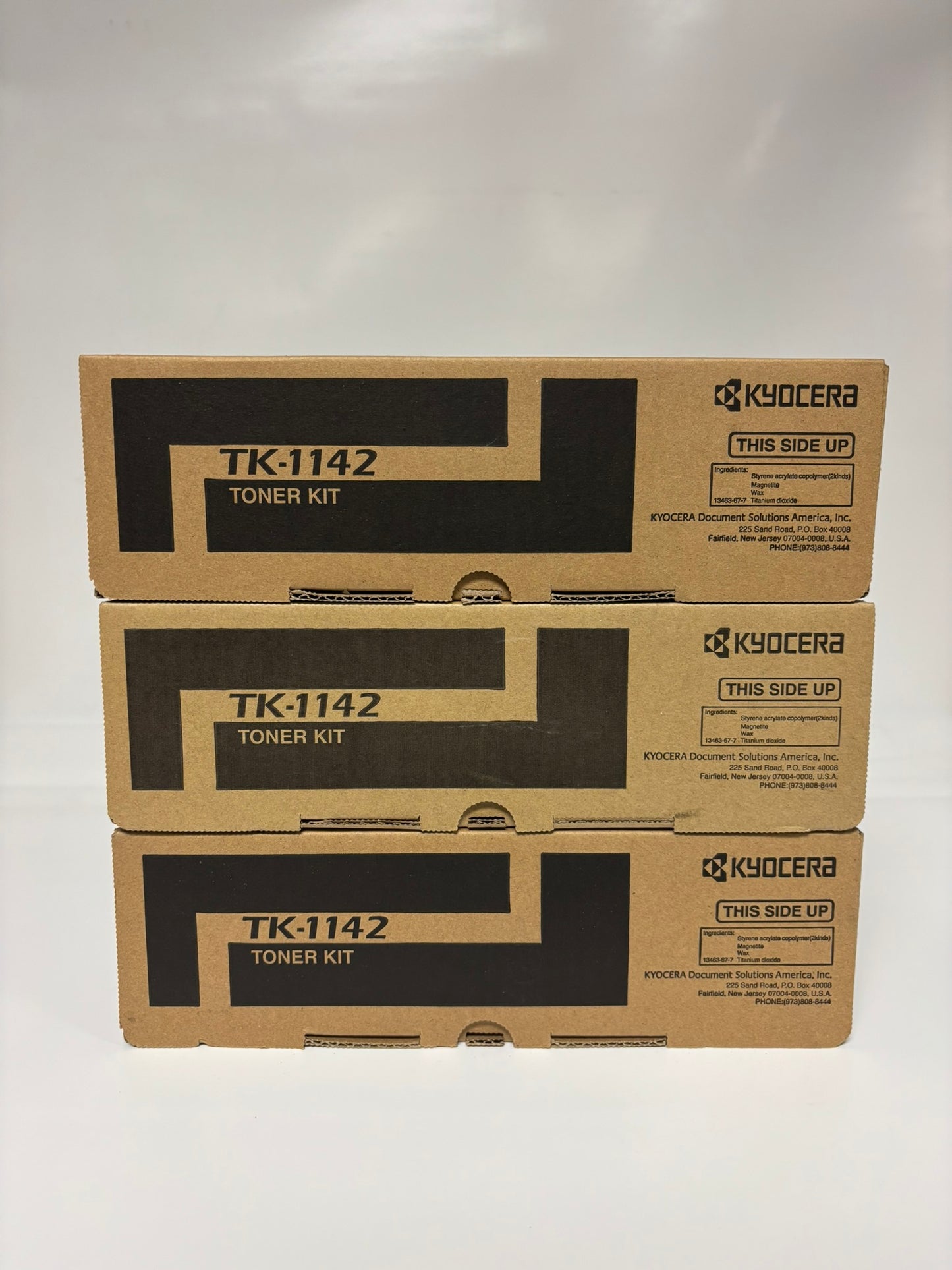 3 OEM Kyocera Copystar M2035dn,M2535dn,FS-1035,FS-1135 Black Toners TK-1142