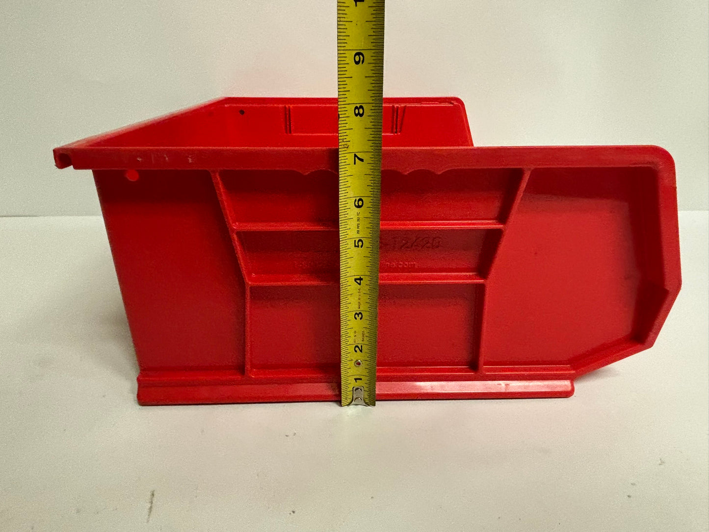 10 PK QUANTUM QUS-250 Hang & Stack Plastic Storage Bin(7in x16 1/2in x14 3/4 in)