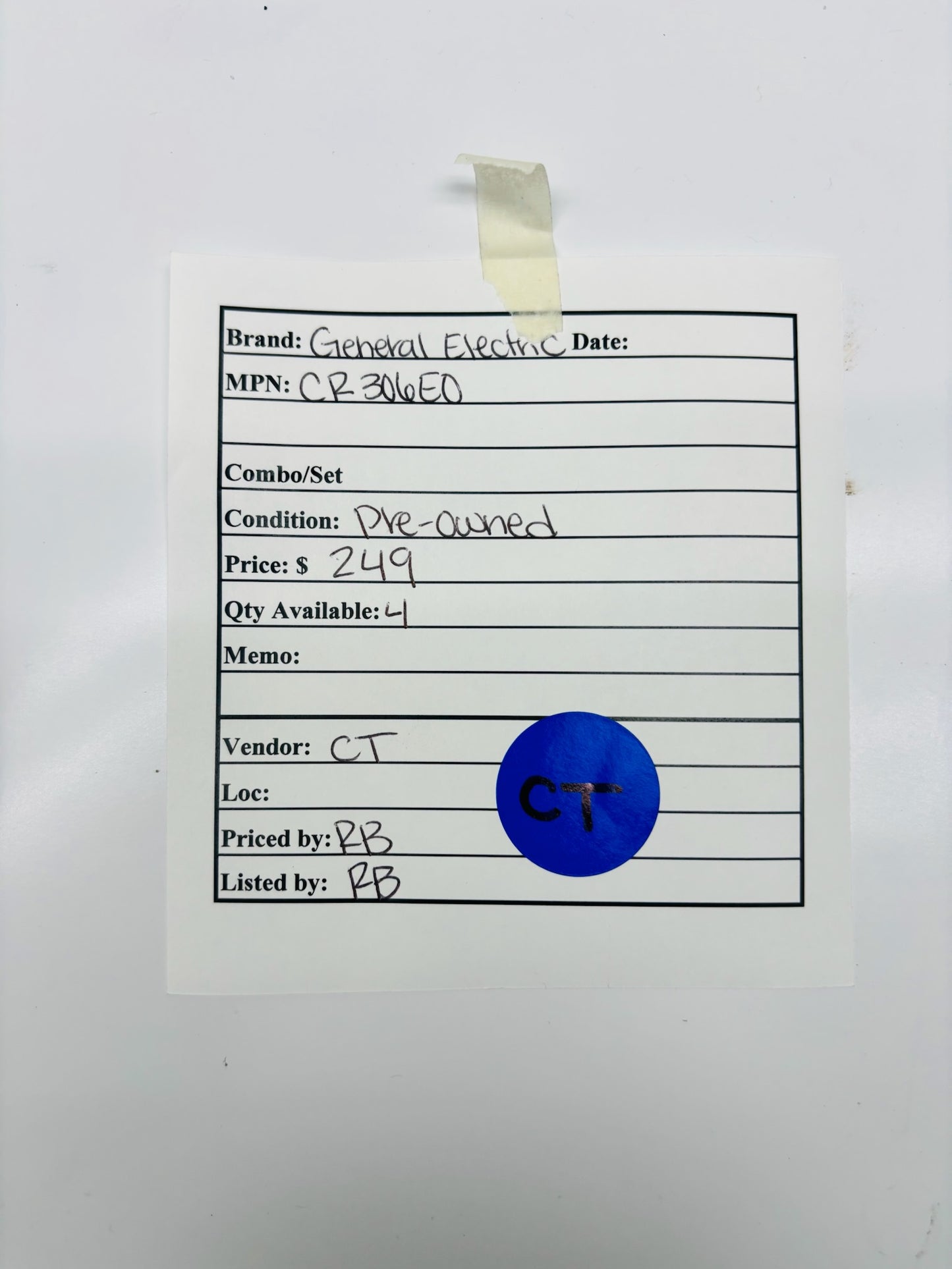 General Electric CR306EO Magnetic Motor Starter