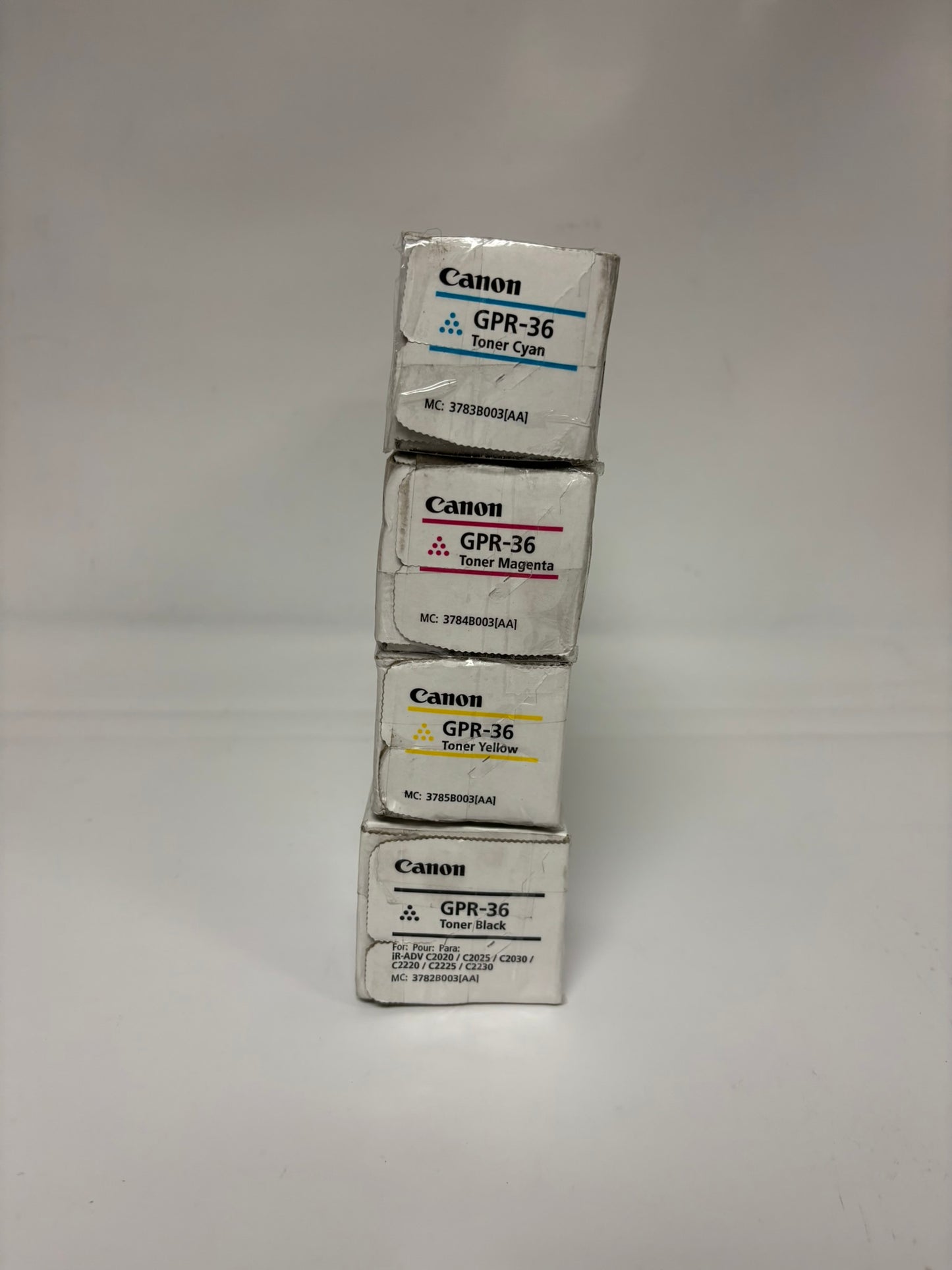 4 Genuine Canon iR ADV C2020,C2030,C2230 GPR-36 CMYK Toners