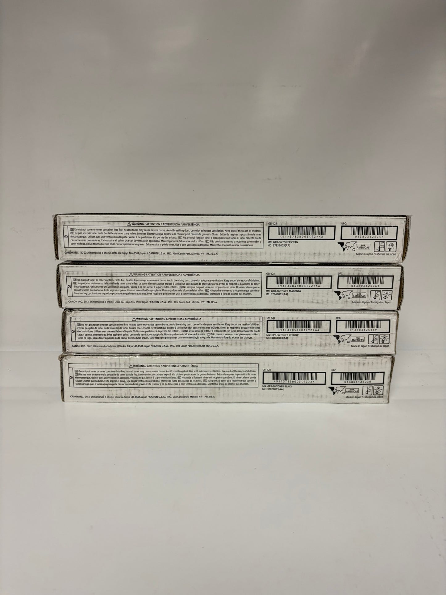 4 Genuine Canon iR ADV C2020,C2030,C2230 GPR-36 CMYK Toners