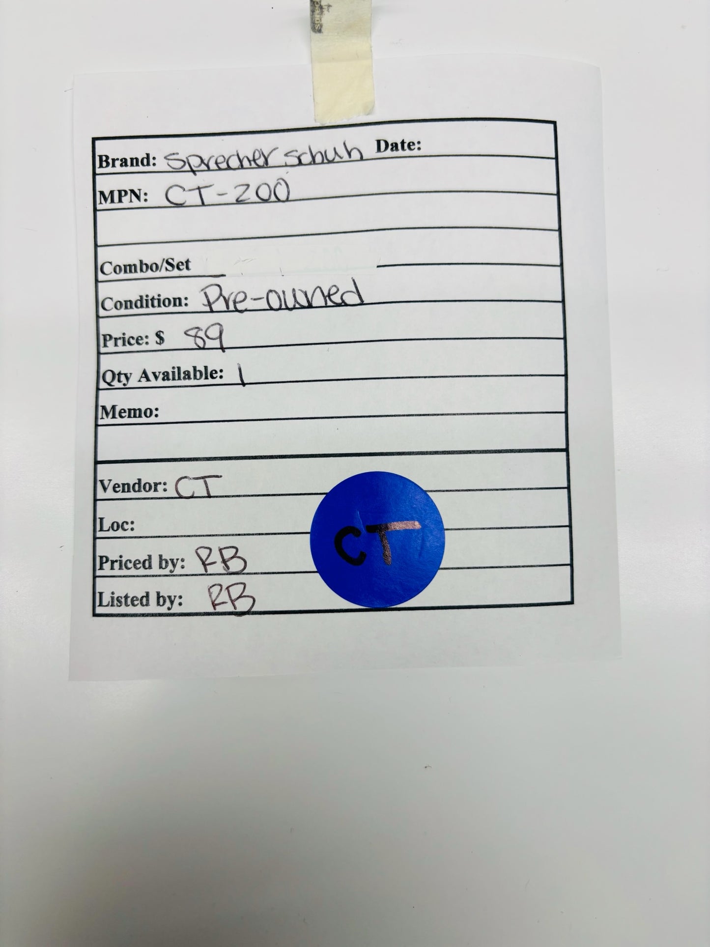 Sprecher + Schuh CT‑200 Thermal Overload Relay