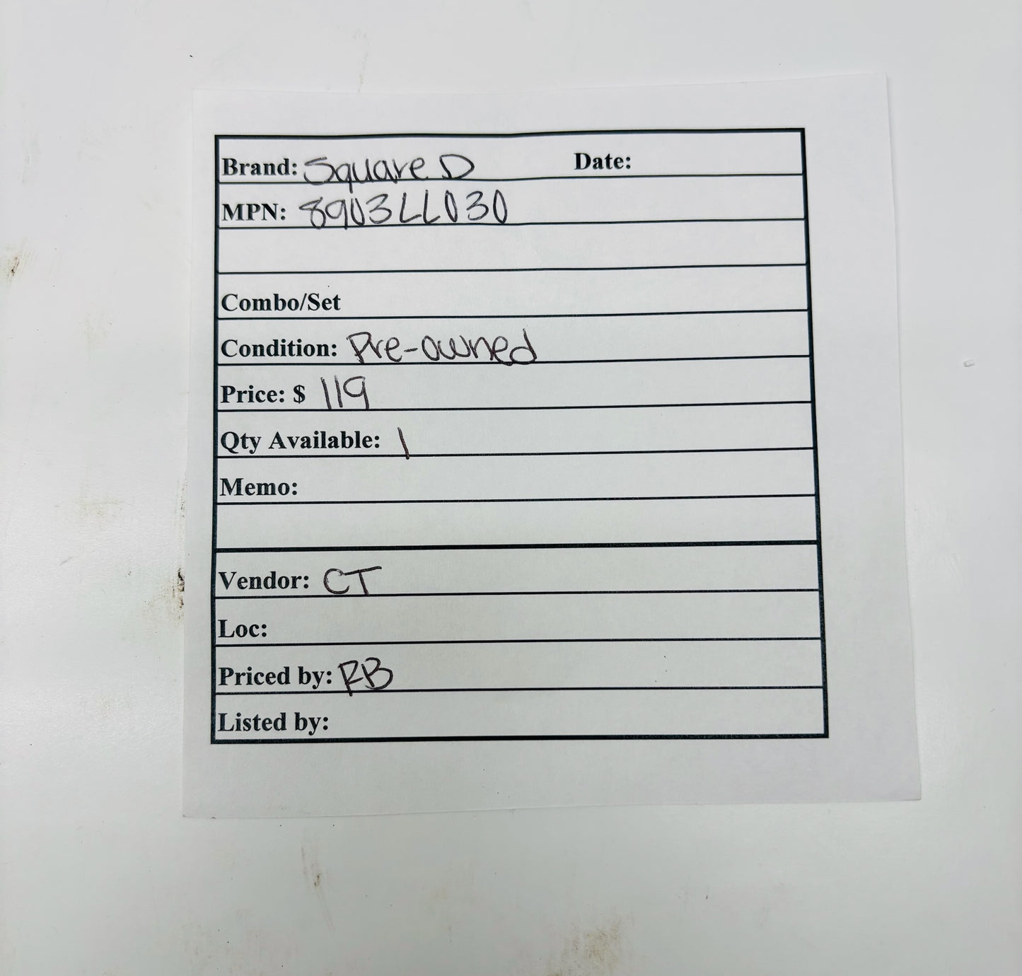 Square D 8903LL030 30A 3-Pole Lighting Contactor by Schneider Electric
