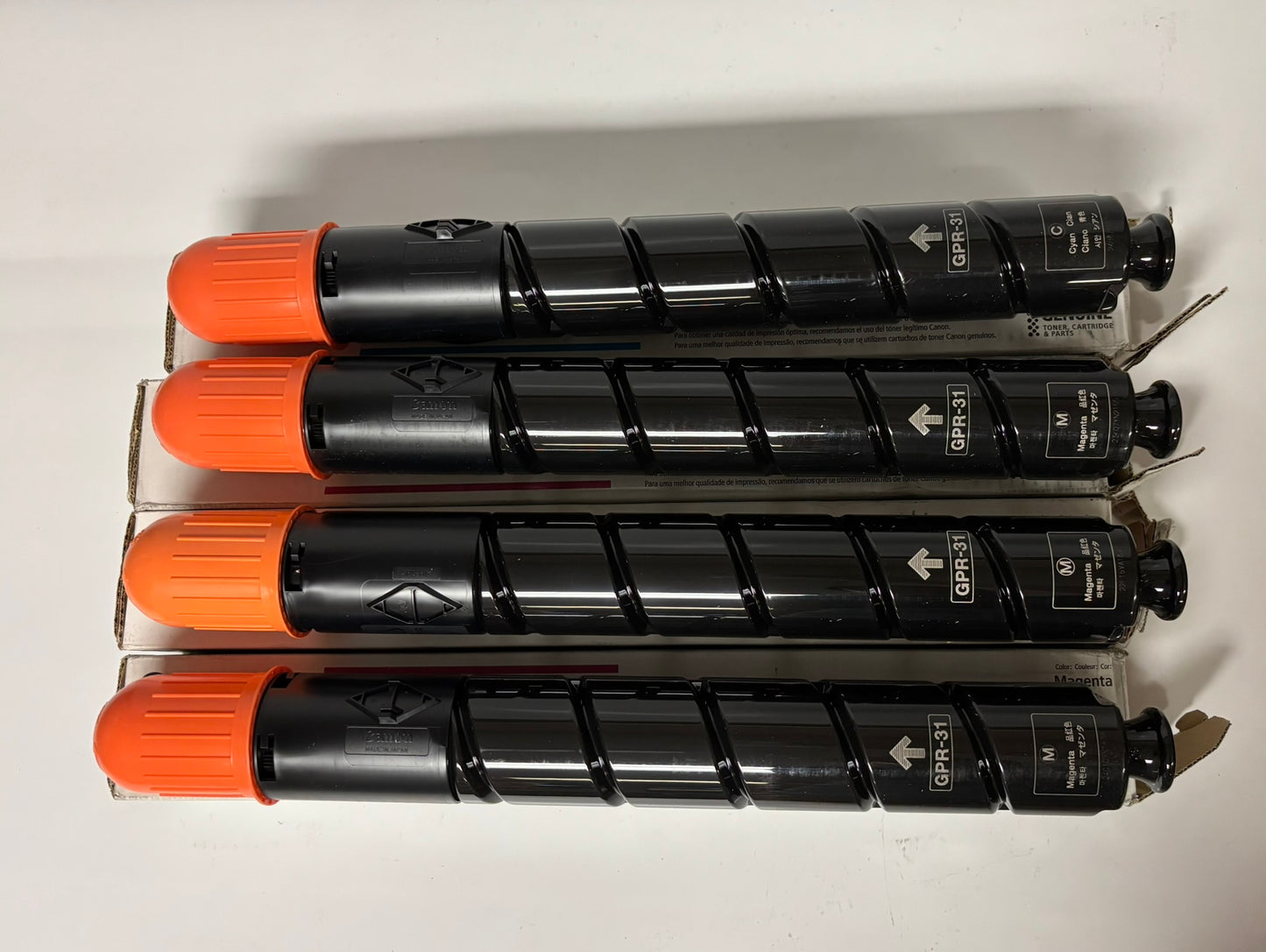 4 Open Genuine Canon iRA C5030,C5035,C5235,C5240 GPR-31C, GPR-31M Toners