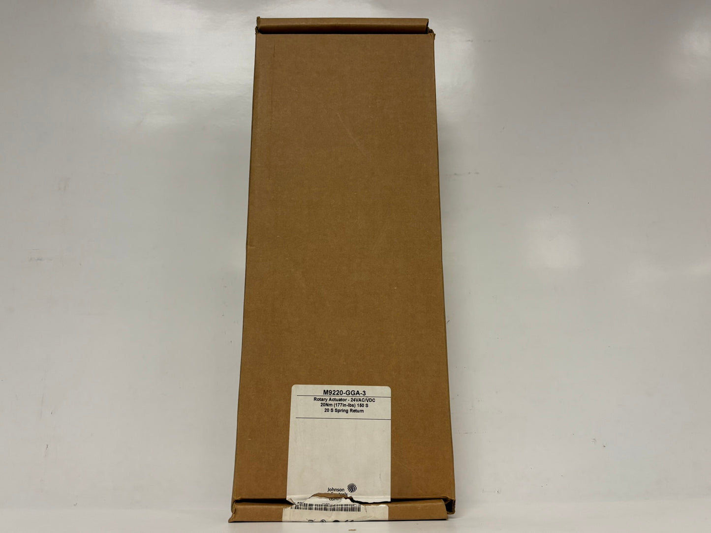 JOHNSON CONTROLS M9220-GGA-3 Electric Actuator 177 in-lb Spring 24VAC/DC