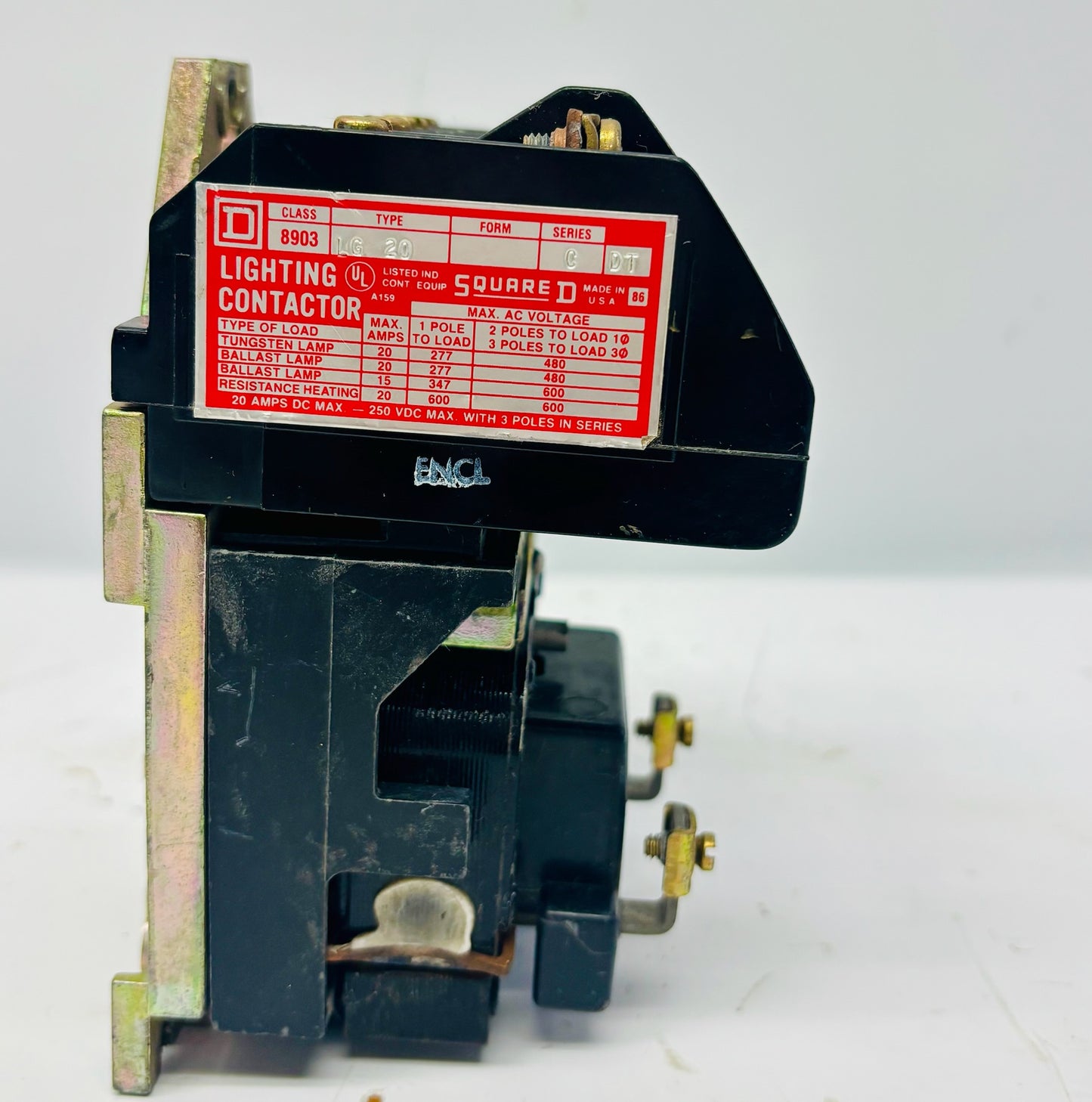 Square D 8903LG20 30A 2-Pole Lighting Contactor