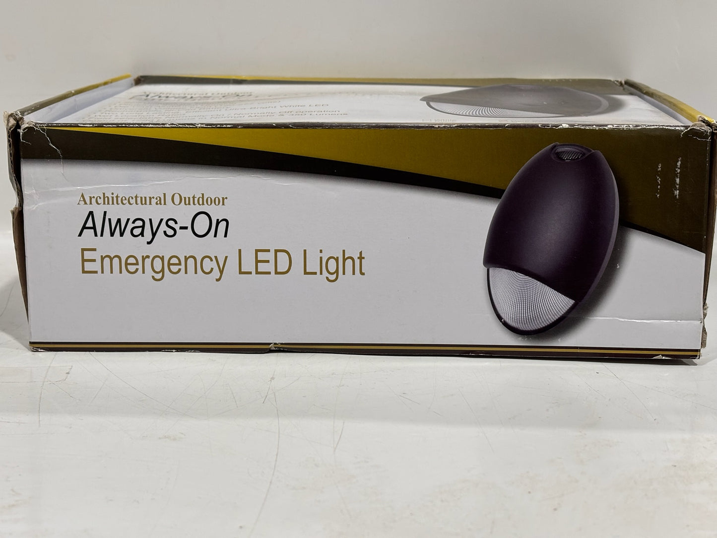 Architectural Outdoor Always-On Emergency LED Wall Light