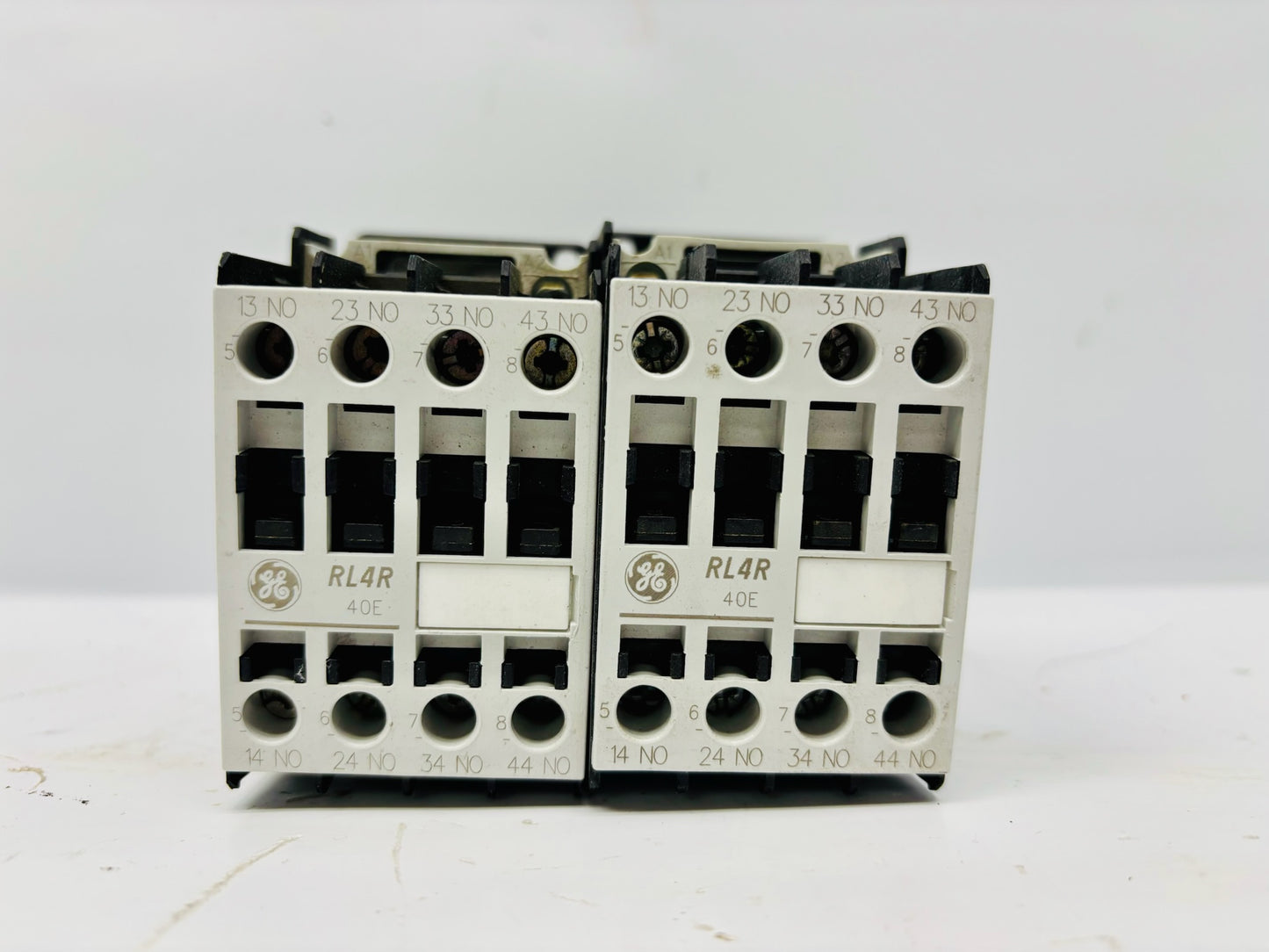 2 Pk General Electric RL4RA040T 4-Pole Auxiliary Control Relay 20A