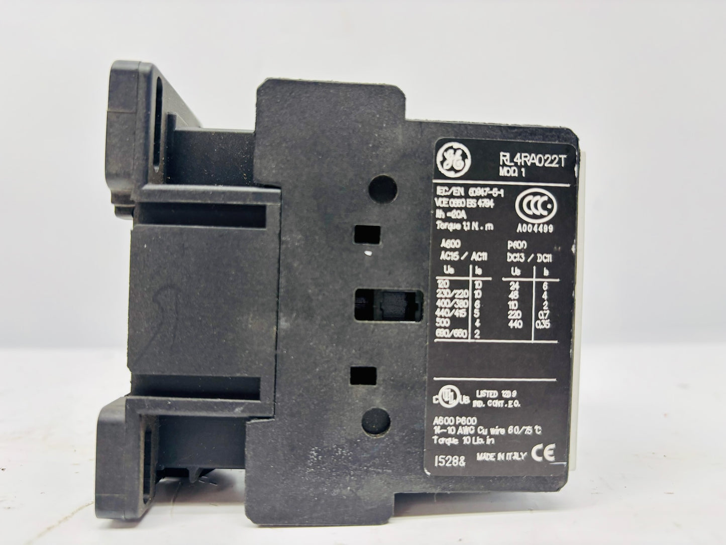 General Electric RL4RA022T Control Relay/Contactor