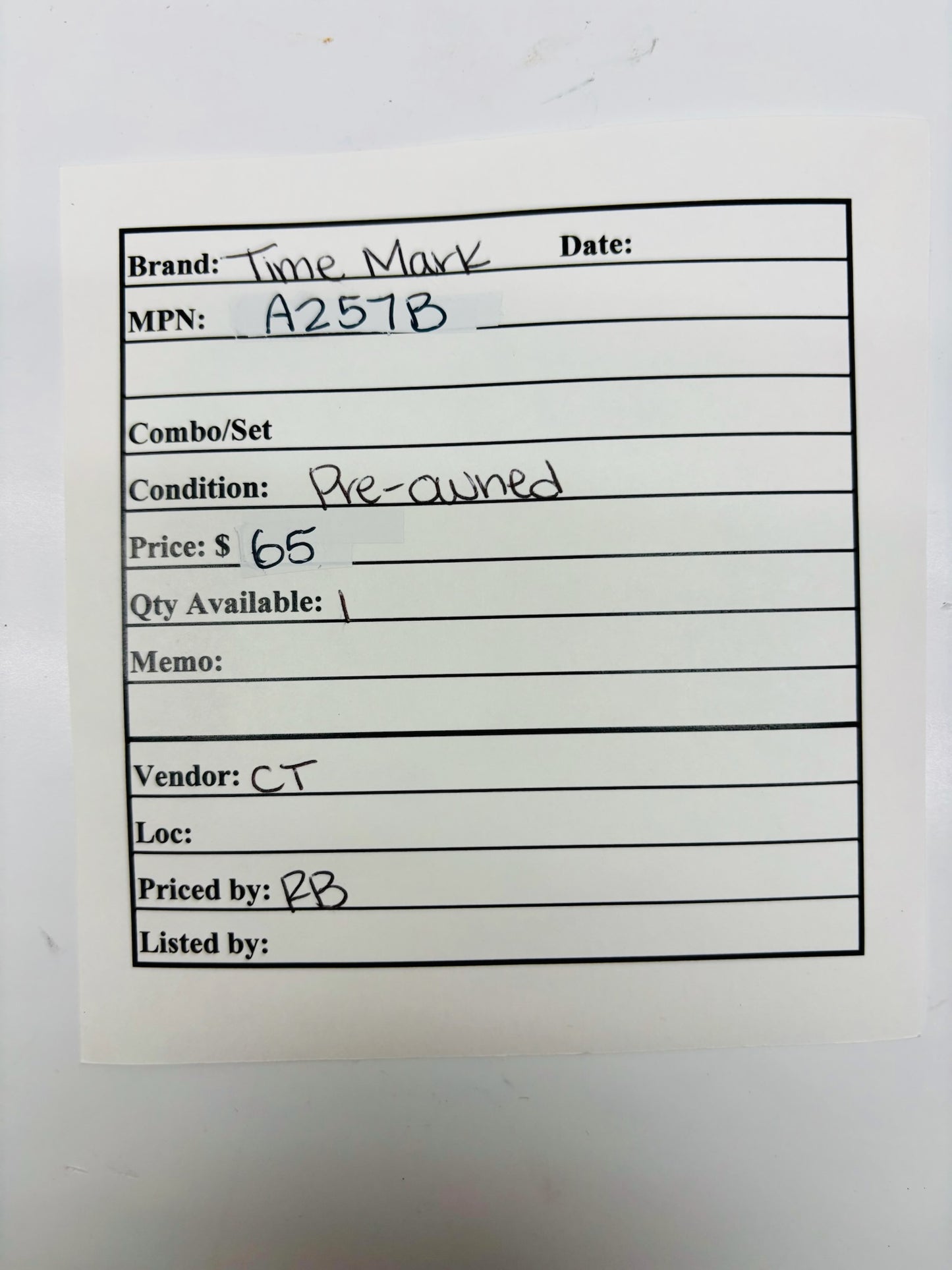 Time Mark A257B Three Phase Voltage Monitor