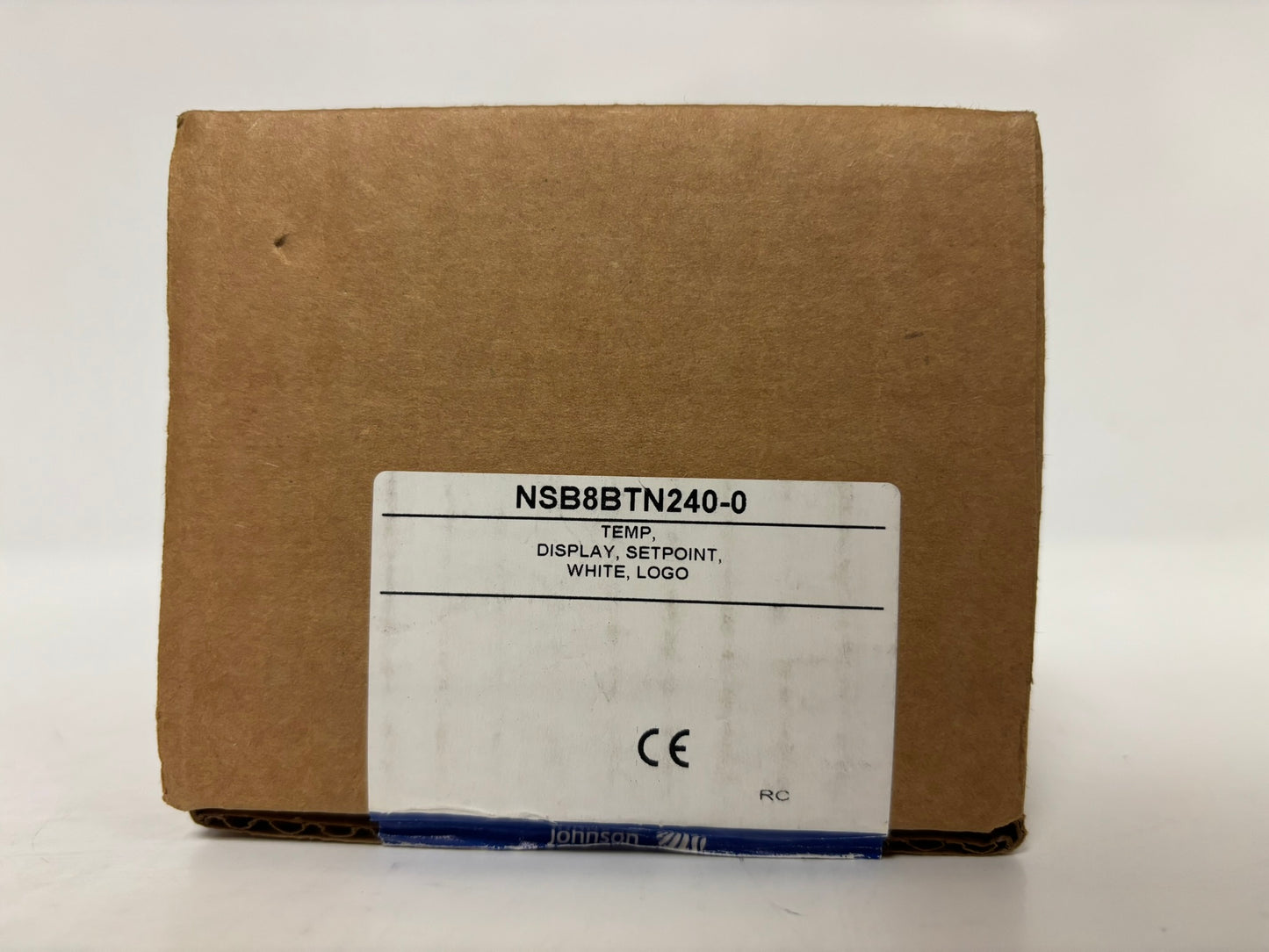 Johnson Controls NSB8BTN240-0 Humidity Sensor Temp, Display, Setpoint, White