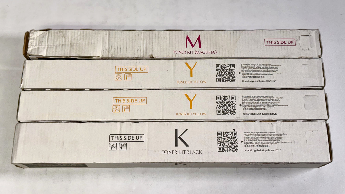 4 OEM Kyocera / Copystar TASKalfa 5052ci,5053ci,6052ci,6053ci TK-8519 MYYK Toners