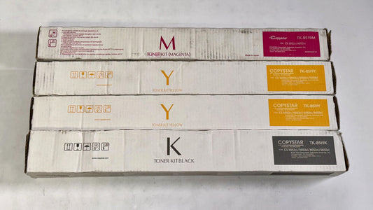 4 OEM Kyocera / Copystar TASKalfa 5052ci,5053ci,6052ci,6053ci TK-8519 MYYK Toners