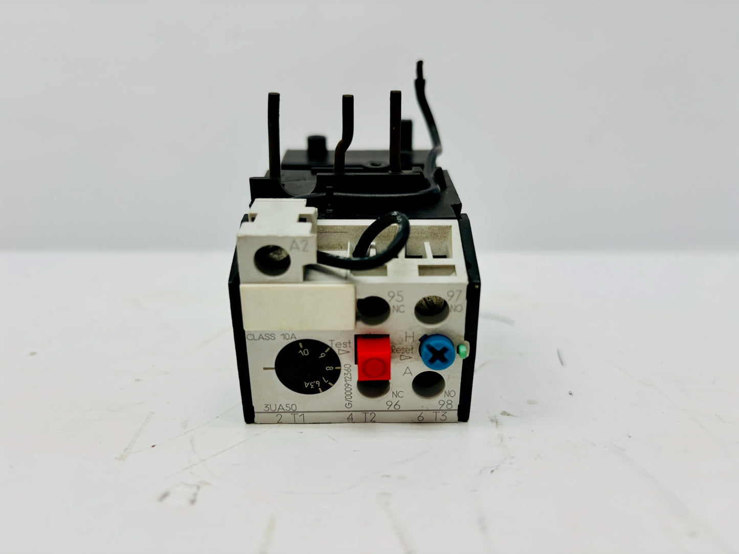 Siemens 3UA50‑00‑1H thermal overload relay, 5–8 A range