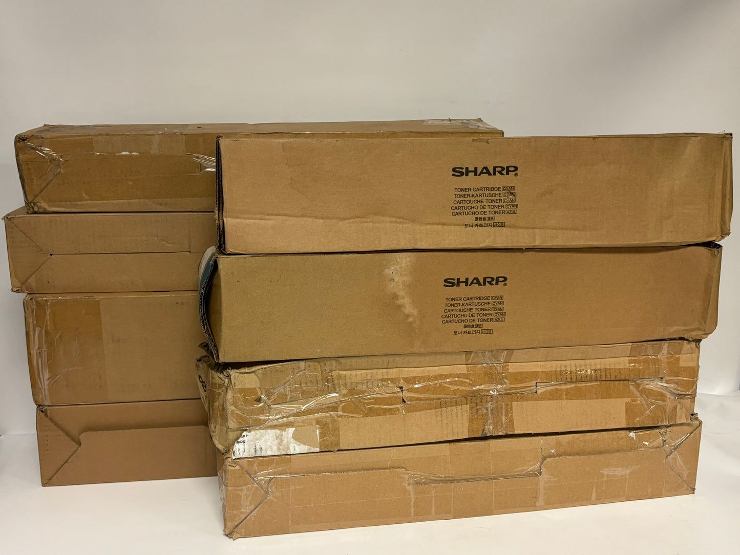8 Cosmetic OEM Sharp MX-6240N,6500N,6580N CMYK Toners MX-62NTCA,MA,YA,BA
