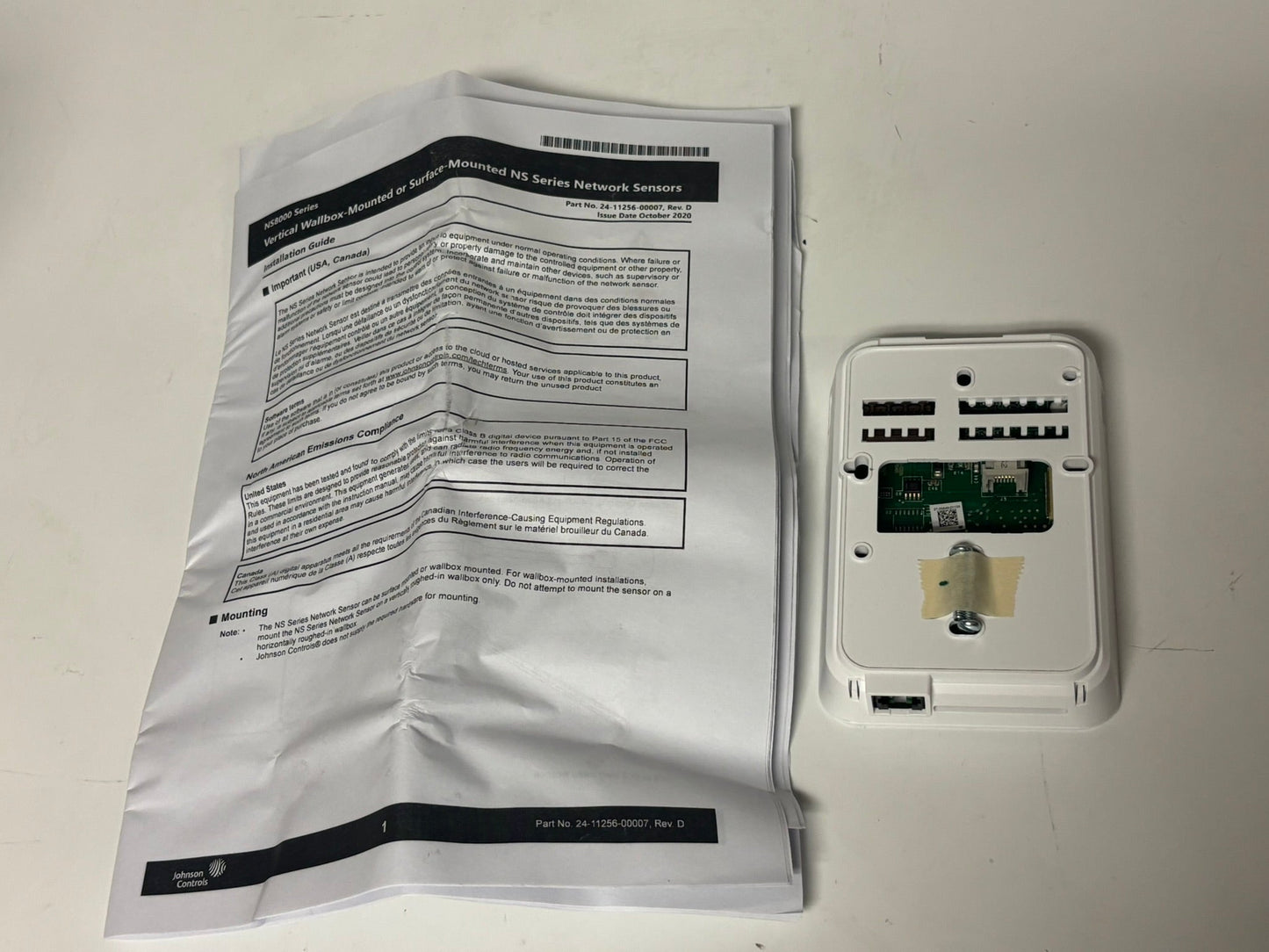 Open Box Johnson Controls NSB8BHN240-0 Network Humidity Sensor