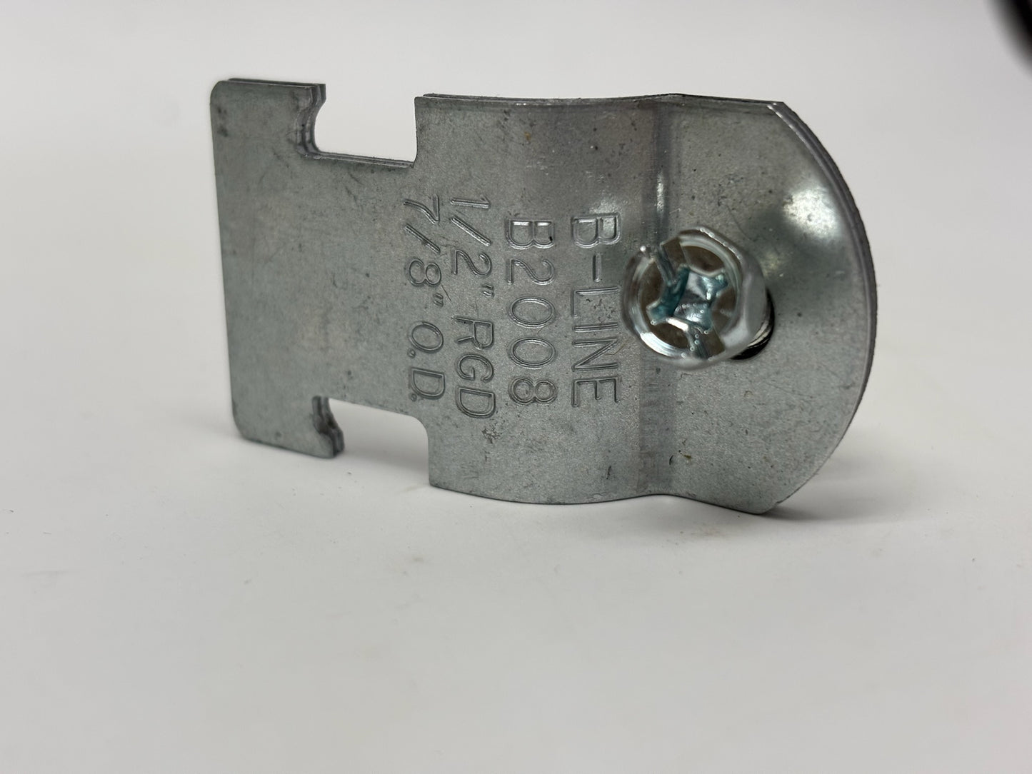 83 PK Eaton B‑Line B2008PAZN ½″ Conduit/Pipe Clamps, Zinc‑Plated Steel