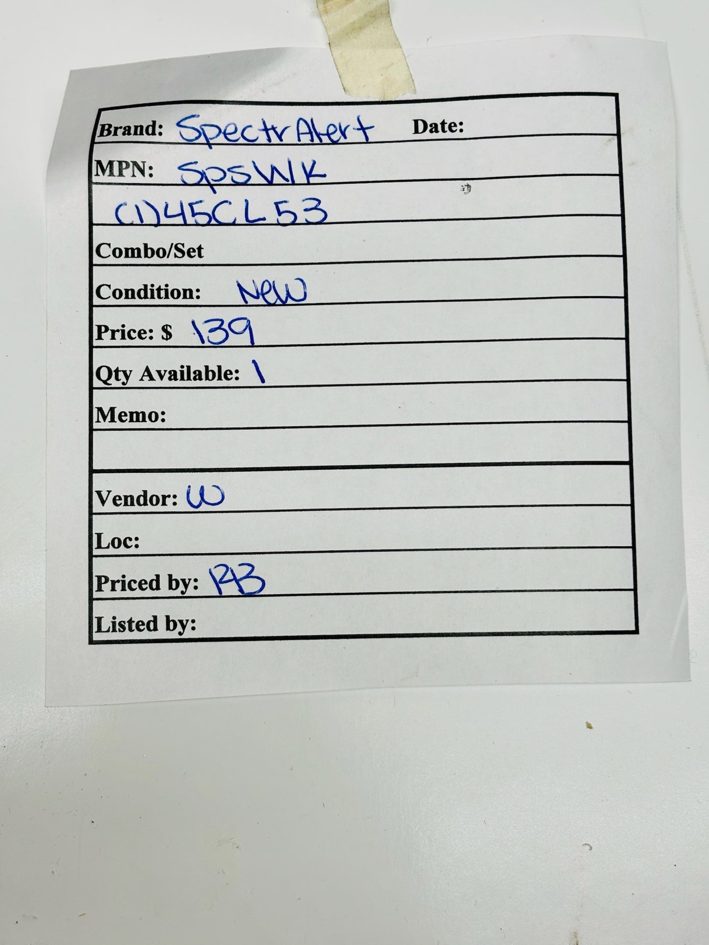 SpectraAlert SPSWK (1)45CL53 Fire Alarm Notification Appliance