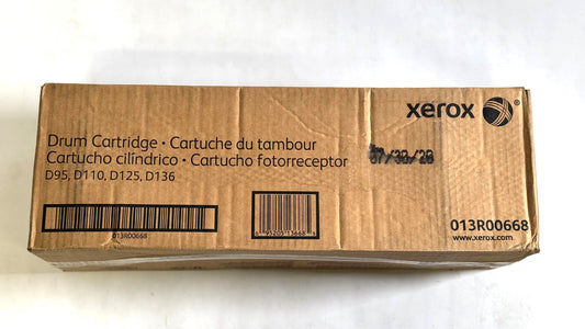 New Genuine Xerox D95, D110, D125, D136 Black Drum Cartridges 013R00668