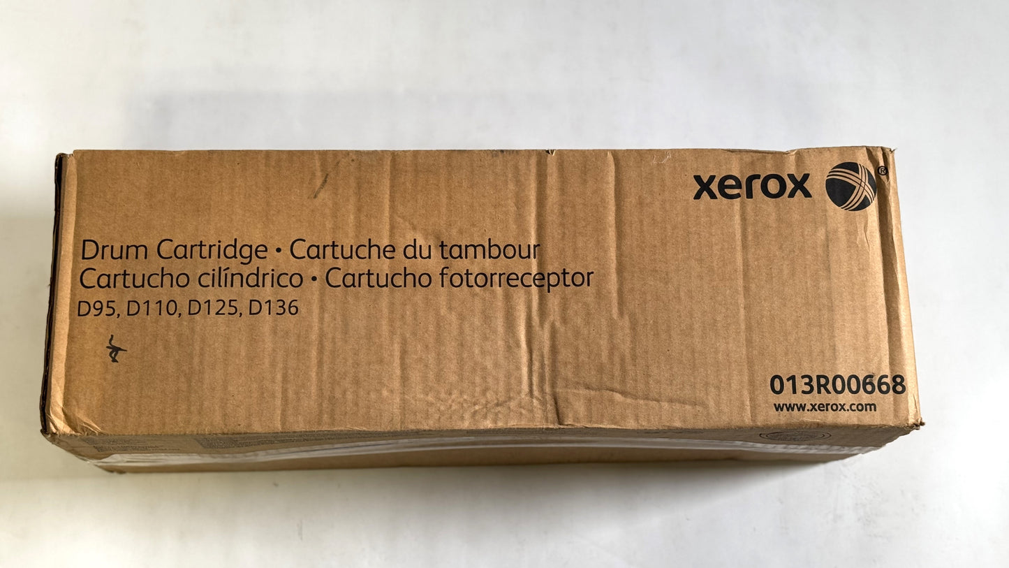 New Genuine Xerox D95, D110, D125, D136 Black Drum Cartridges 013R00668