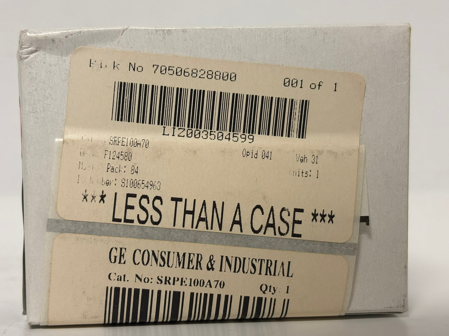 New GE Spectra RMS SRPE100A70 Circuit Breaker Plugs - 70 AMP