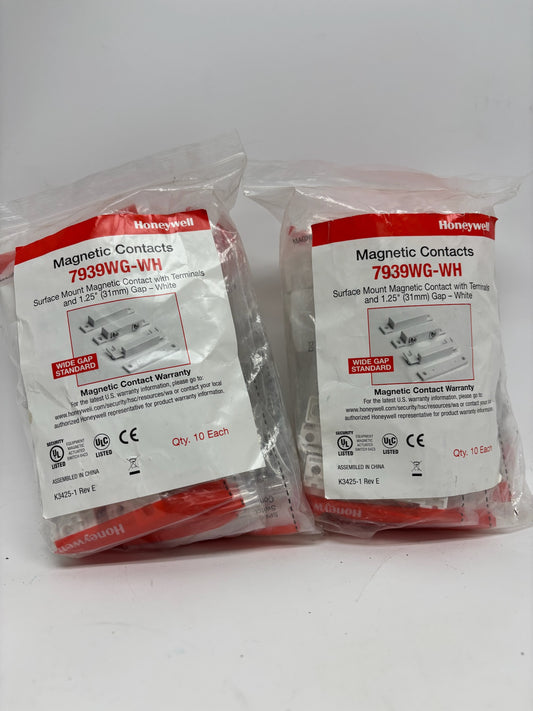 20 PK Honeywell 7939WG-WH Surface Mount Magnetic Contact (White)