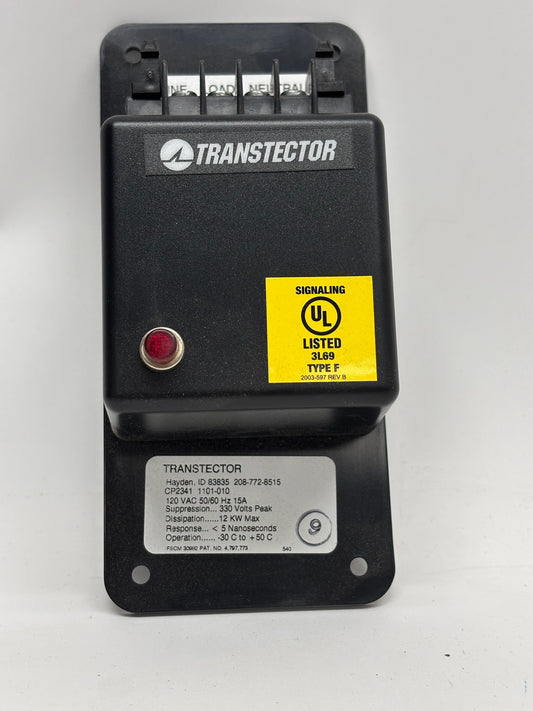 Transtector CP2341 Surge Protector, 120VAC 15A, Single-Phase Panel Mount