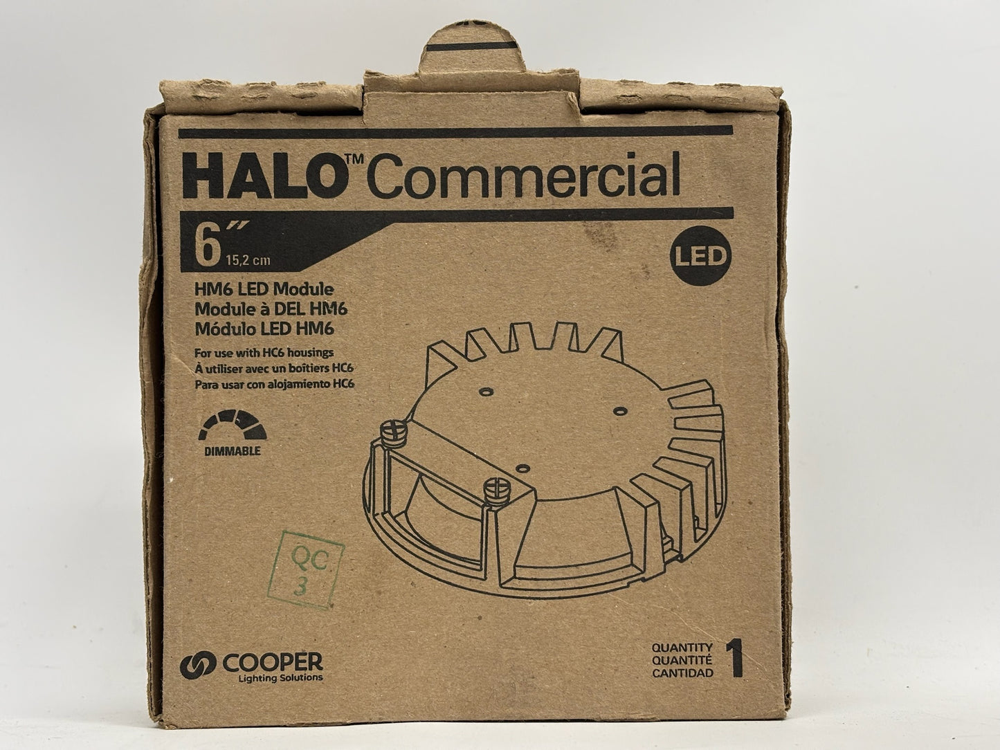 Halo HM60525940 6" LED Module, 4000K, 90 CRI, 500–2500 Lumens, 120–277V