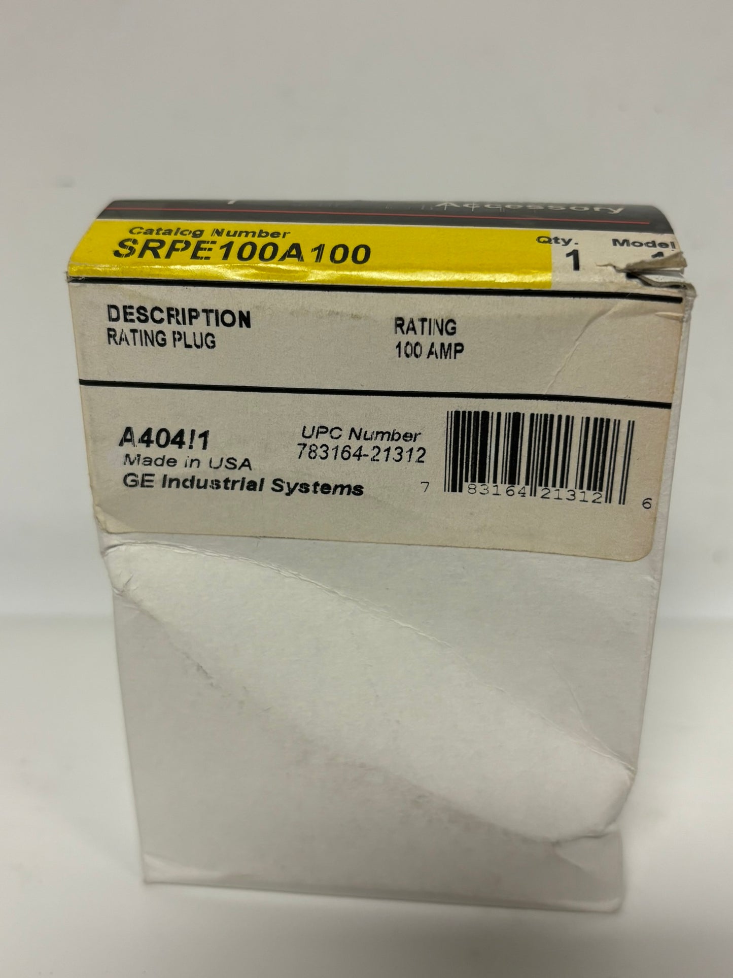 New GE Spectra RMS SRPE100A100 Circuit Breaker Plugs - 100AMP (Cosmetic Box)