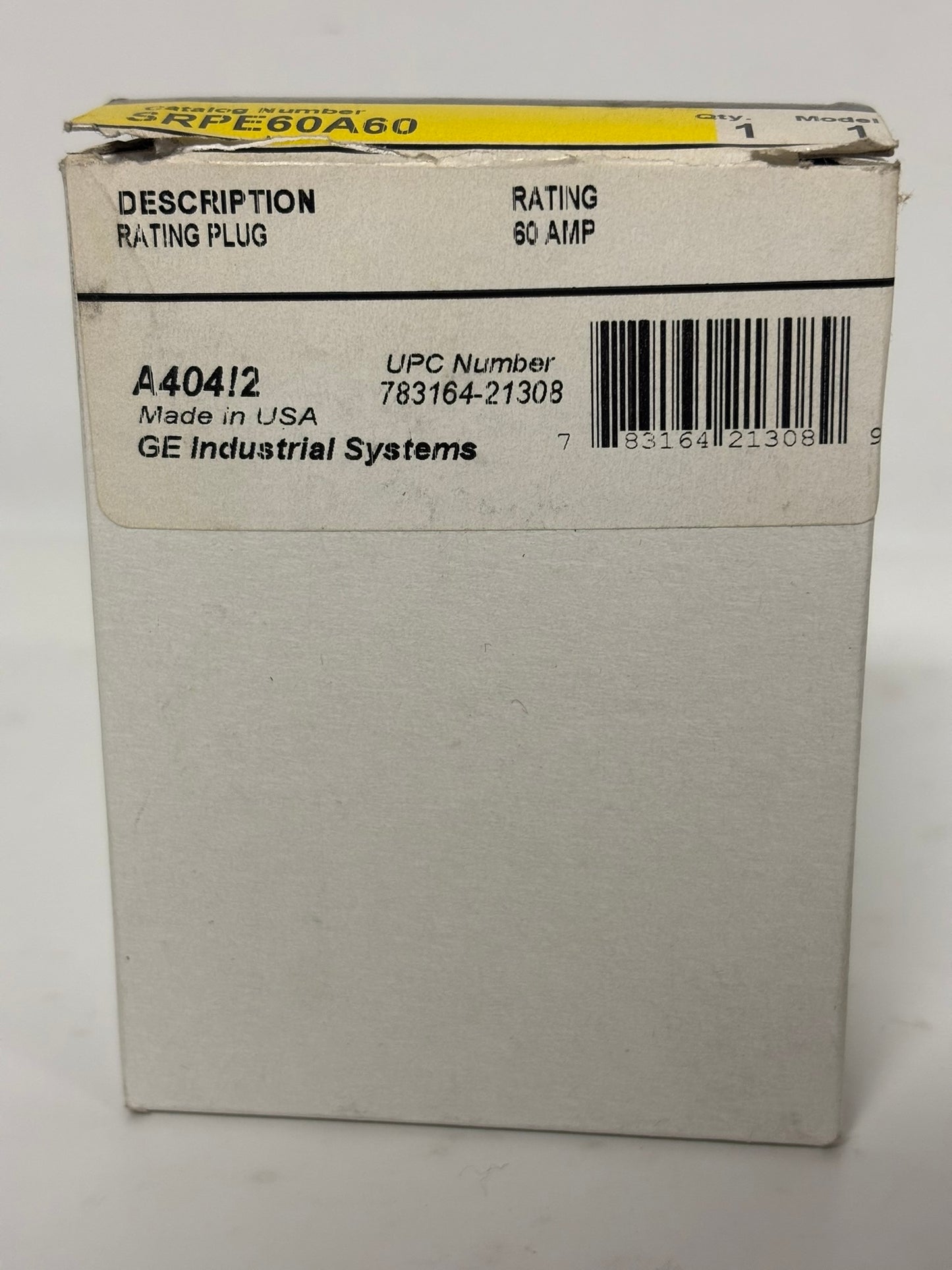New Open Box GE Spectra SRPE60A60 Circuit Breaker Plugs - 60 AMP