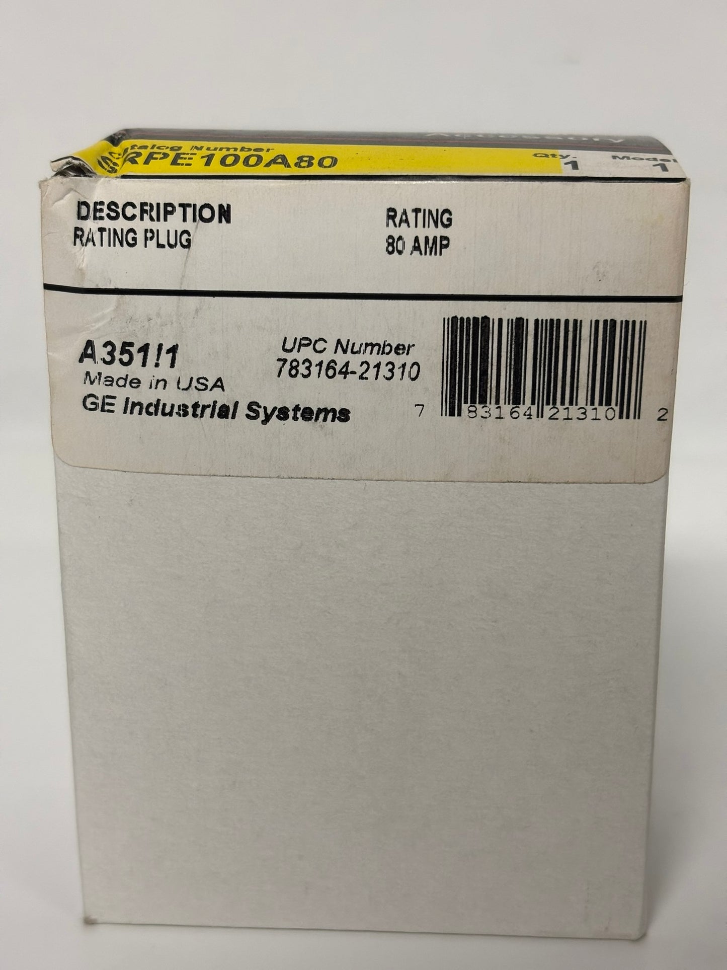New GE Spectra RMS SRPE100A80 Circuit Breaker Plugs - 80 AMP