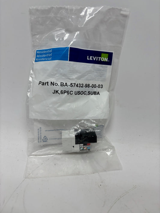 31 PC Leviton 6P6C USOC Modular Jack, 6-Position 6-Conductor Connector
