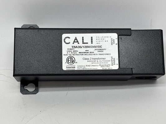 Transformer Cali TRA-35, 120 V AC to 24 V DC, 35 VA Compact Unit
