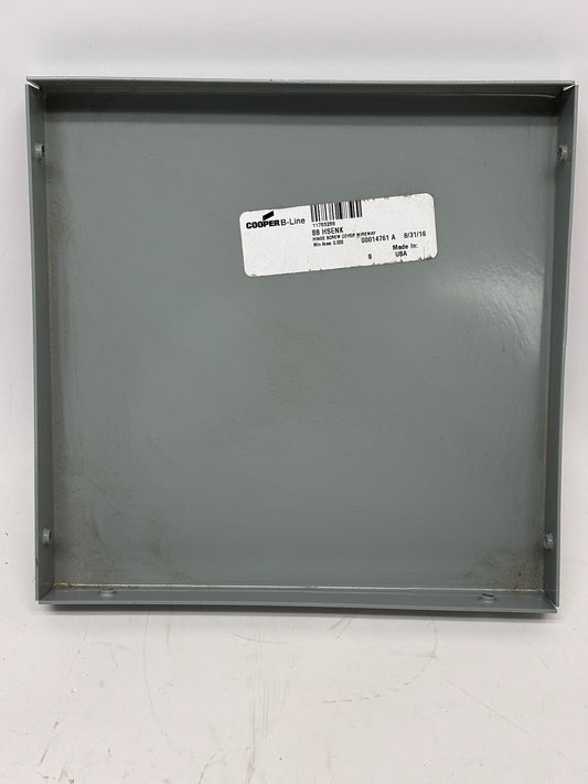 3-Pack Cooper B-Line 88 E NK Wireway End Cap (8″ × 8″, Steel, No Knockouts)