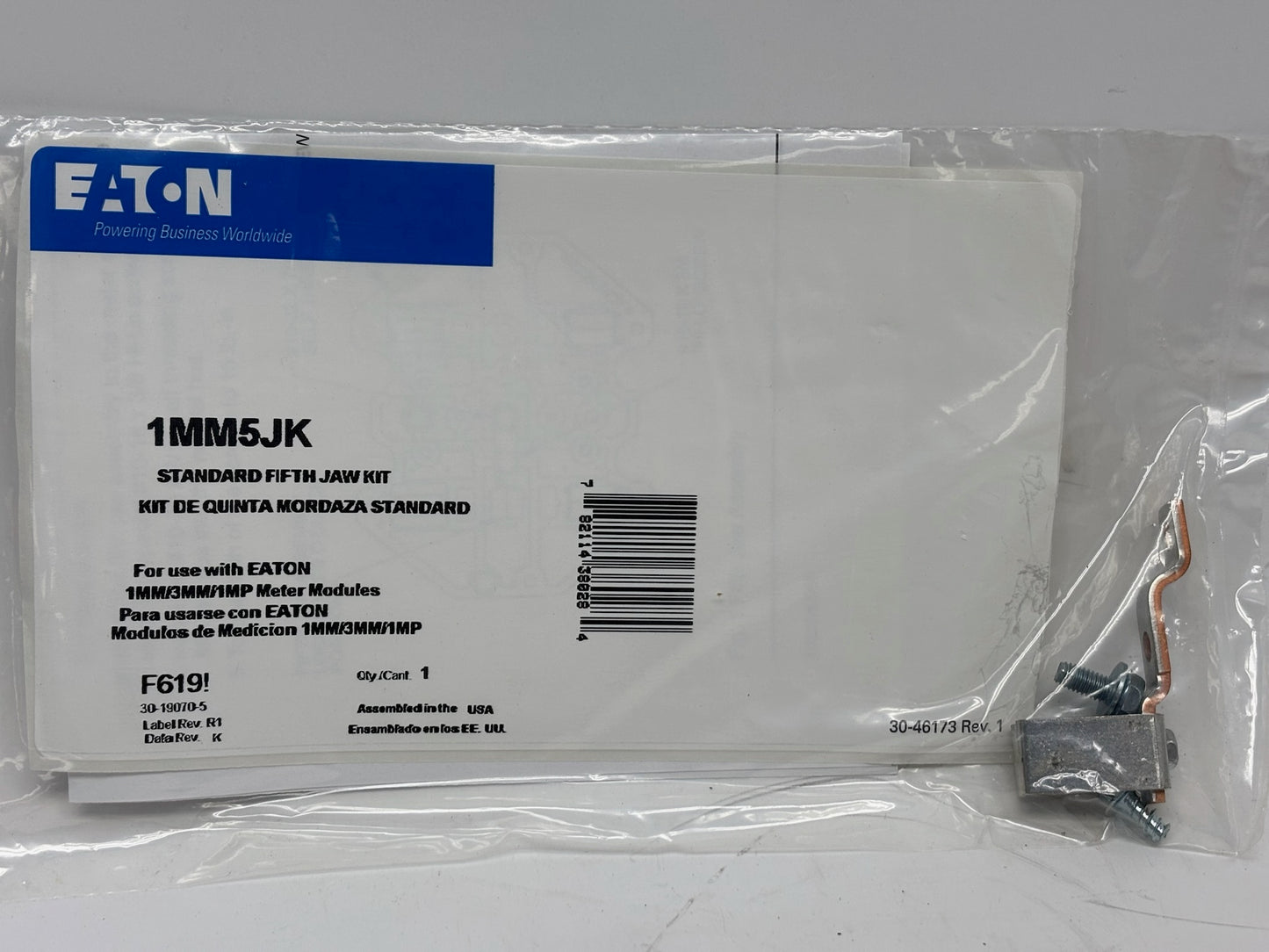 5 PK Eaton 1MM5JK Fifth Jaw Kit for 1MP/1MM/3MM Modular Metering Stacks