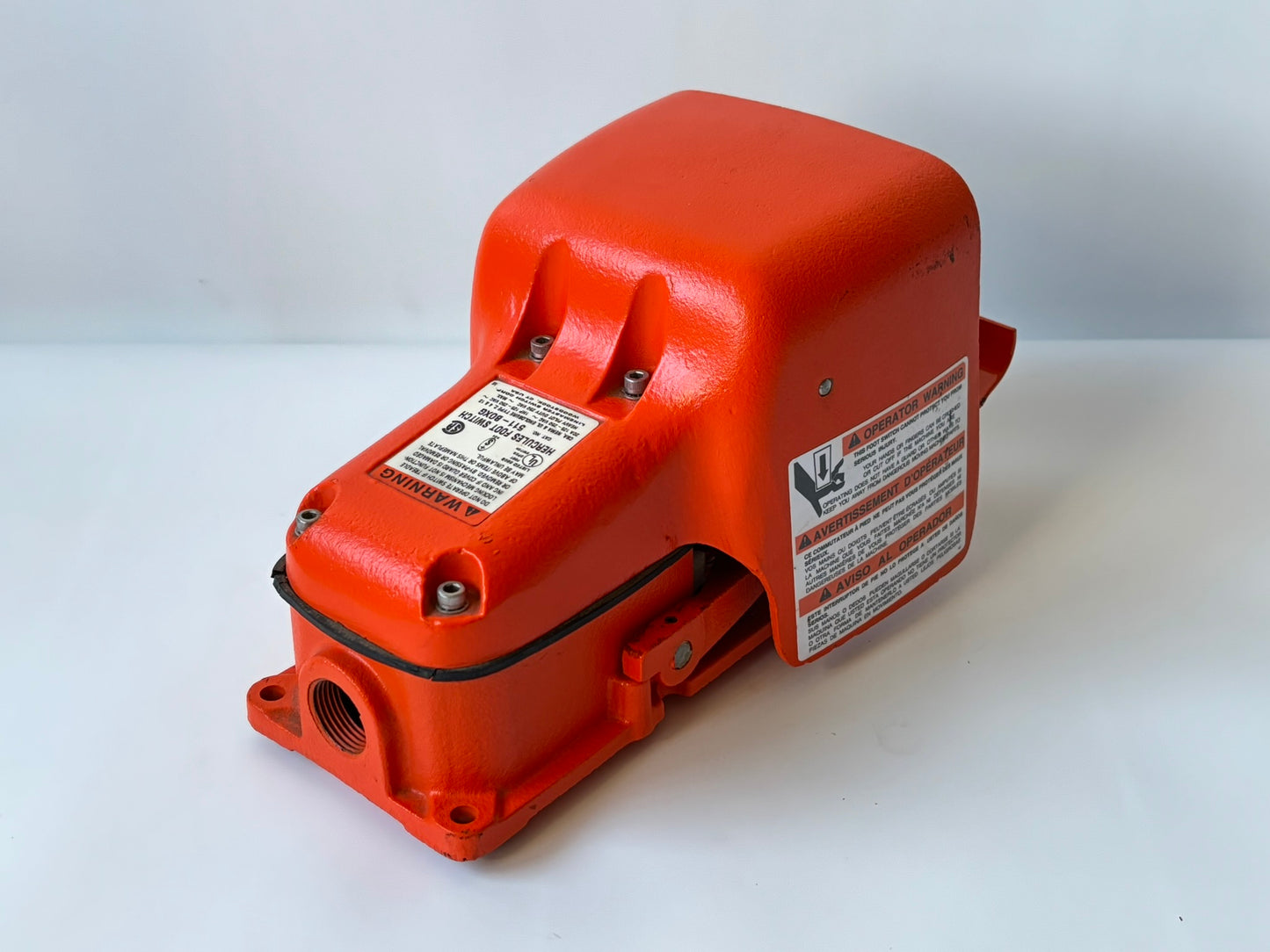 Hercules 511‑B0XG Oversized OX Shield Anti‑Trip Cast Iron Foot Switch