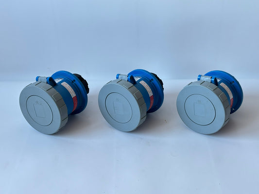 3 PK Leviton 460R9W 60A 3‑Phase Watertight Pin & Sleeve Receptacle