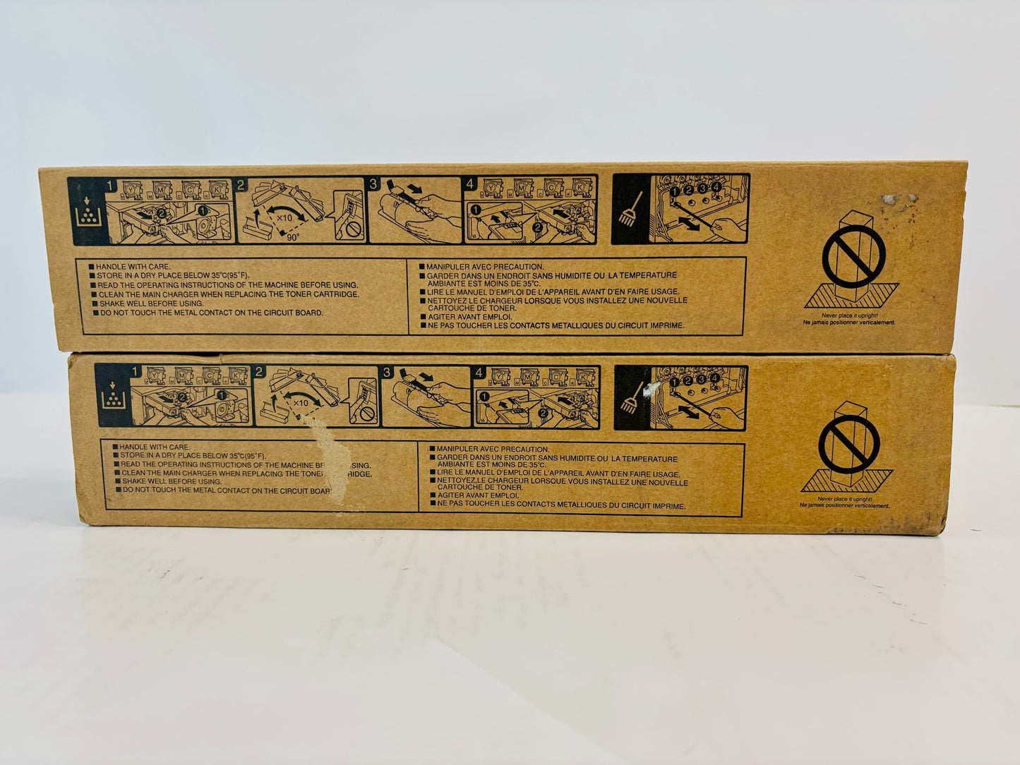 2 Open Genuine Toshiba eS330AC,400AC Magenta & Black Toner T-FC330U MK