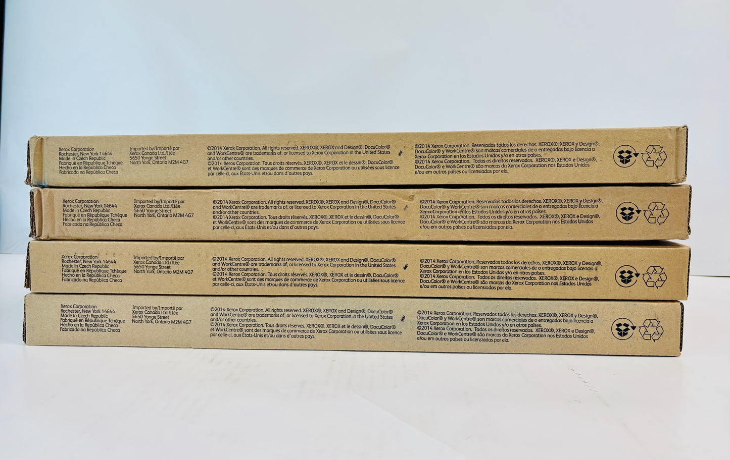 4 Genuine Xerox WC7655,7665,7675,C550,560 Waste Toner Containers 008R12990