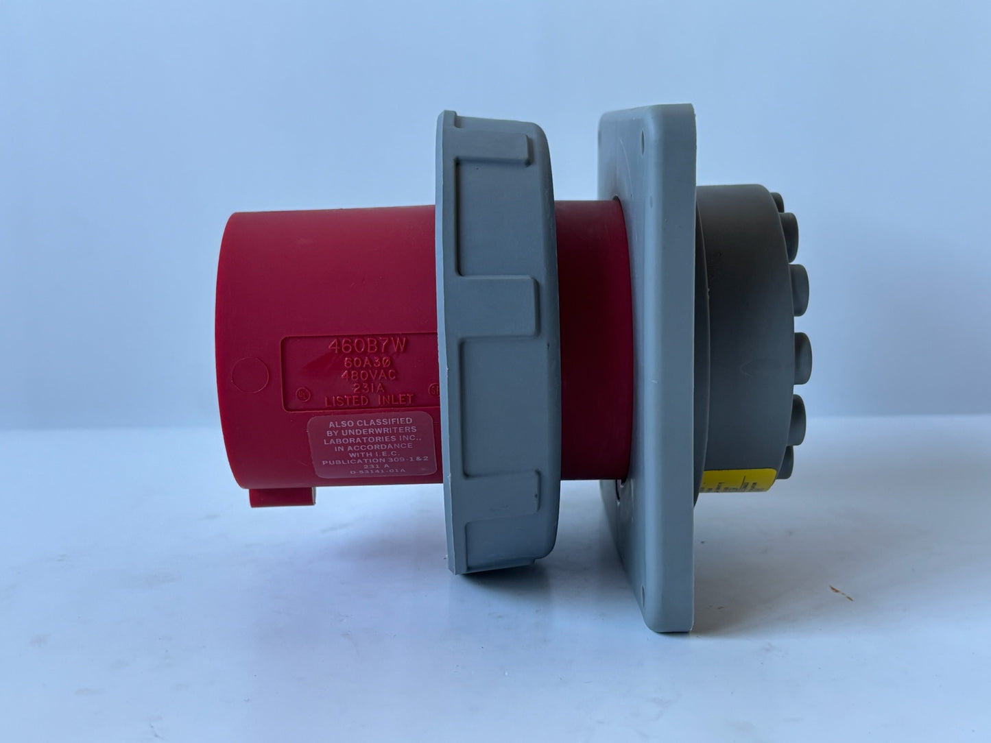 Hubbell HBL460B7W 60A 480V 3‑Phase Watertight Inlet