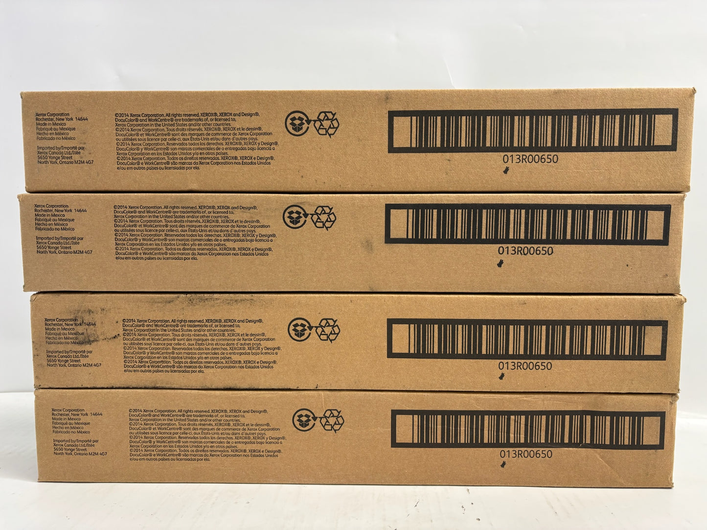 4 Genuine Xerox DocuColor 240,242,250 Charge Corotron Cartridge 013R00650