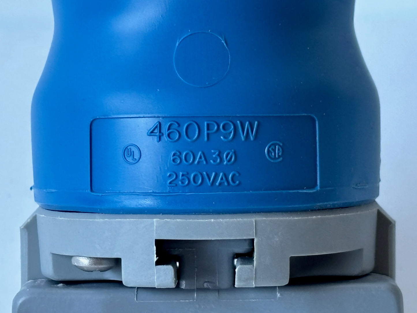 Hubbell HBL460P9W 60A 3‑Phase Watertight Plug, 250V