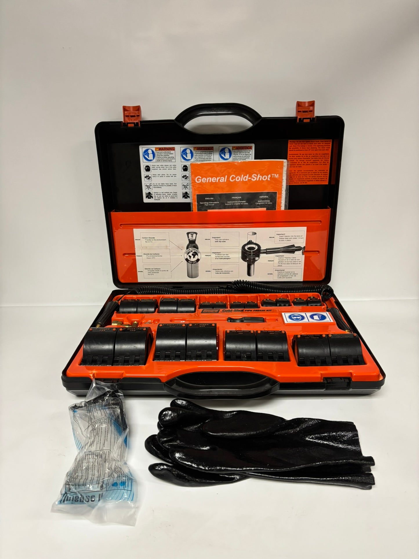 Used General Pipe Cleaners Cold Shot Pipe Freeze Kit