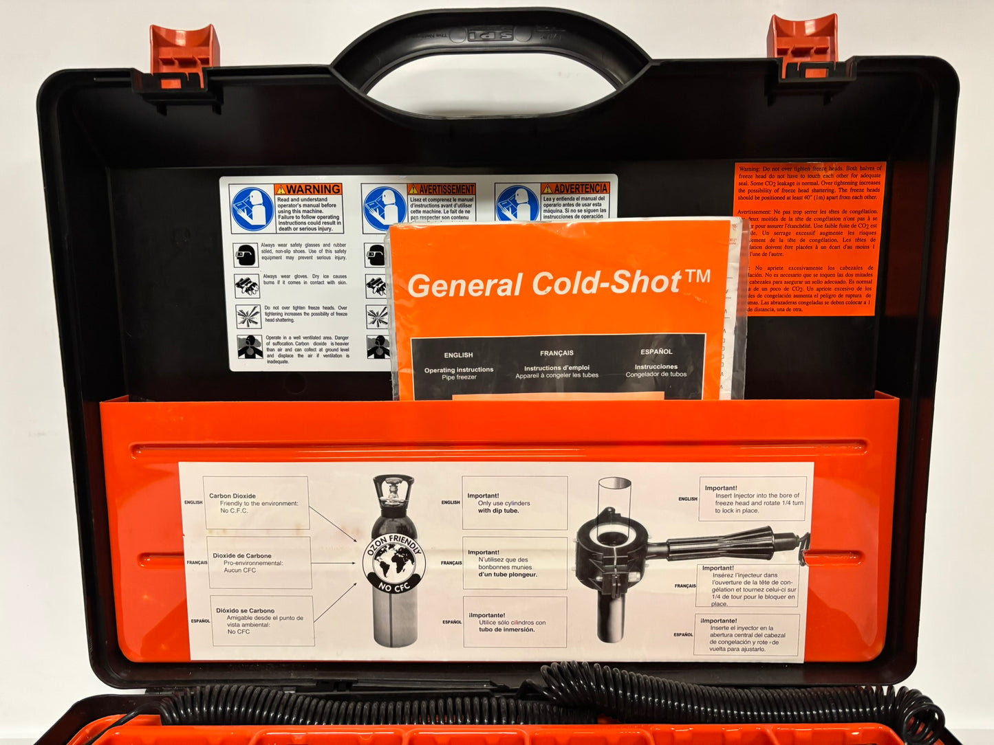 Used General Pipe Cleaners Cold Shot Pipe Freeze Kit